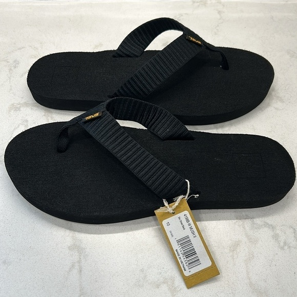 Teva Mush II Men's Flip Flop Sandals 10 Black NWT - Picture 13 of 13